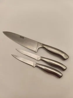 Thomas Rosenthal, 3 Küchenmesser, Edelstahl - Bild 1