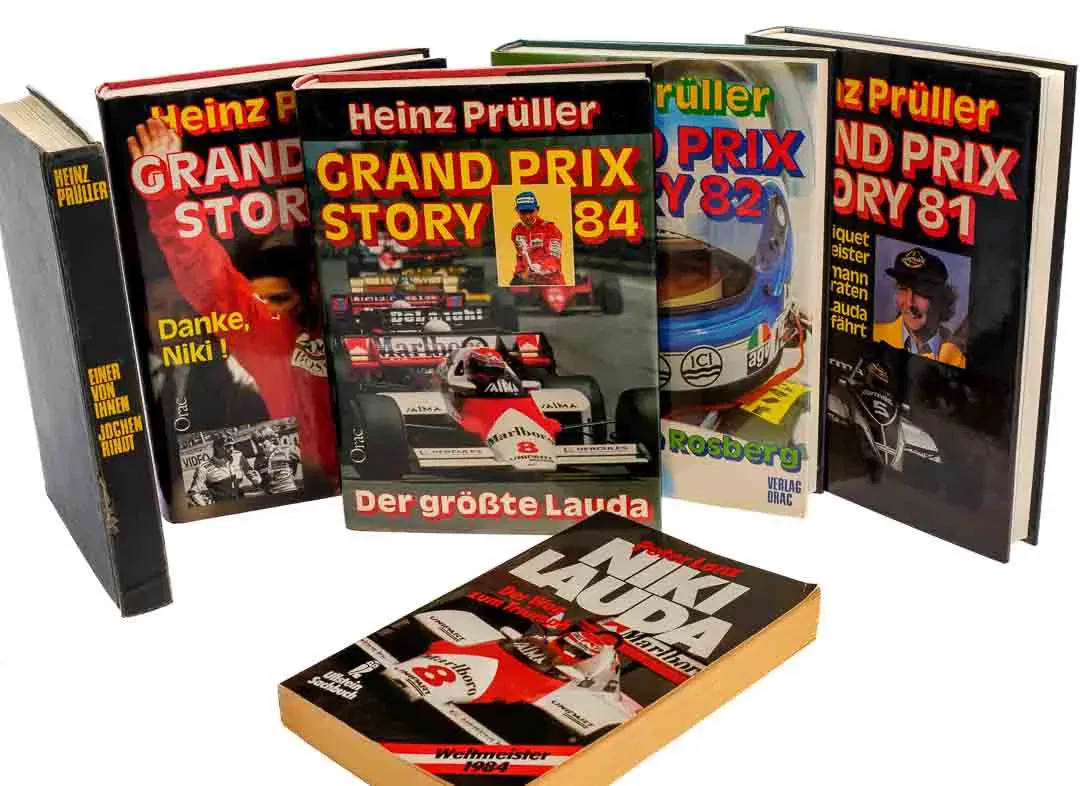 Buch: Heinz Prüller u.a. mit Niki Lauda Jochen Rindt - Ein Formel 1 Konvolut mit 6 Büchern - Bild 1