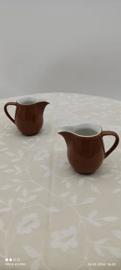 Sahnekännchen Lilien Porzellan Braun | Vintage-Schatz - Bild 2