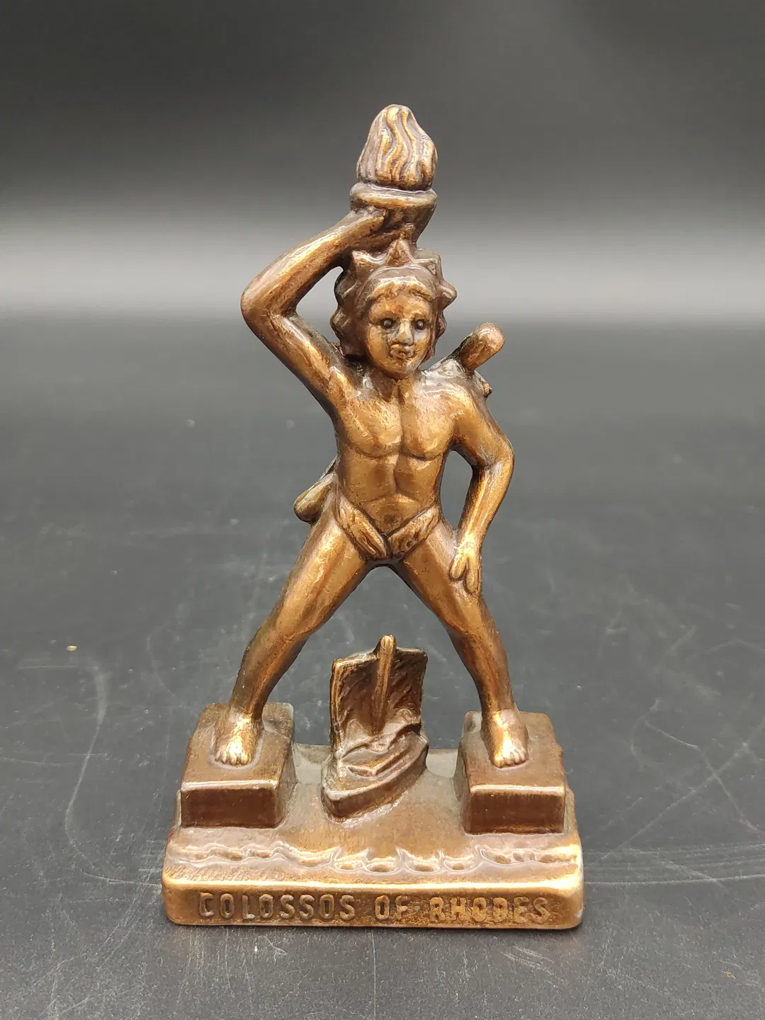 Koloss von Rhodos Messingfigur - Bild 4