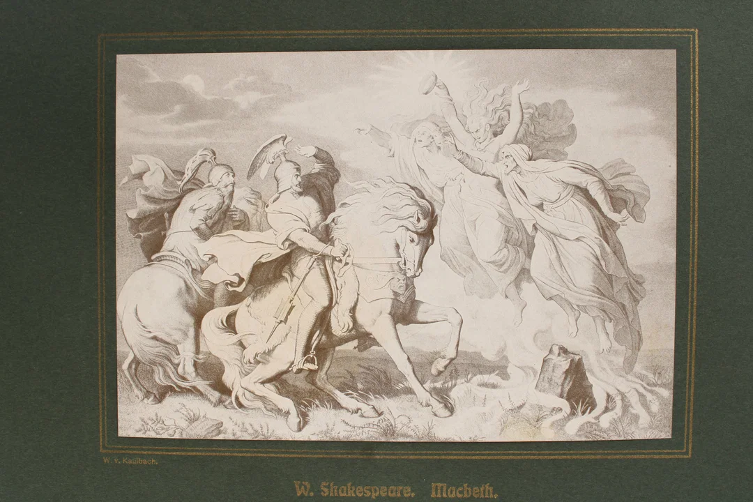 Prof. W. v. Kaulbach – Klassiker-Galerie – Shakespeare-Illustrationen – Kunstmappe (antik/vintage) – Bild 3
