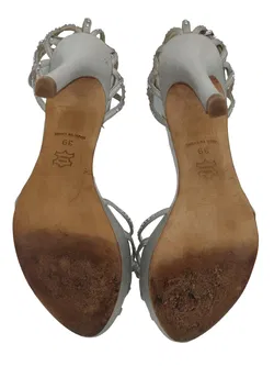 Karen Millen Damen Abendschuhe, silber - Gr. 39 - Bild 6