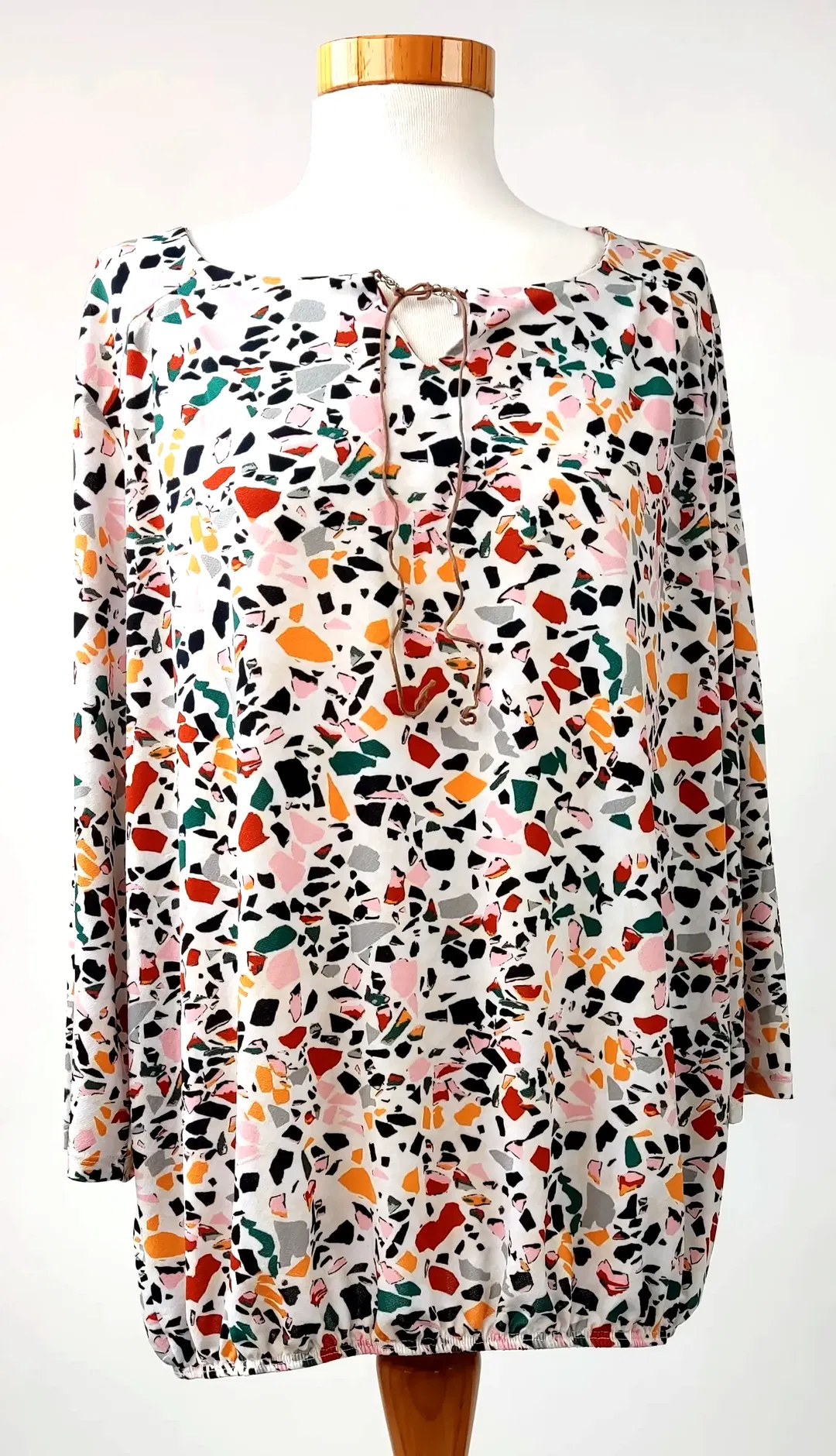 Damen Oberteil gemustert -  ca. Gr. 44 - Bild 4