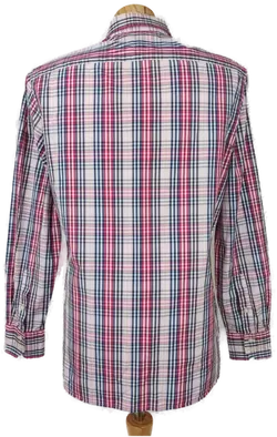 Tommy Hilfiger Herren Hemd, blau/rot - Gr. M - Bild 3