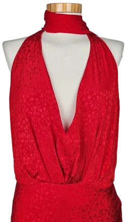 Zara Damen Maxikleid, rot - Gr. L  – Vorschau 4