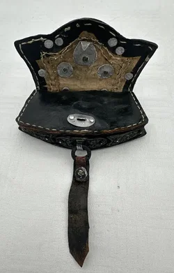Anitke Tibet-Leder Gürteltasche Geldbörse  - Bild 2