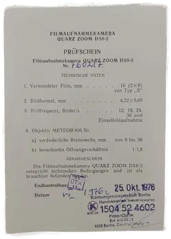 Quarz Zoom DS8-3 Filmkamera aus dem Jahr 1976 - Bild 6