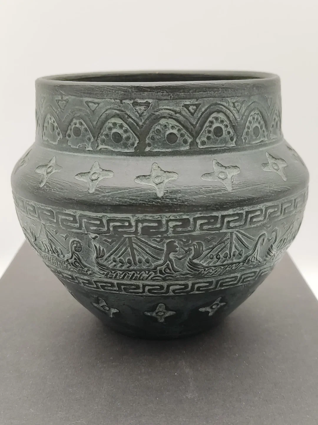 Griechische Keramik Vase Antiken-Stil | Zeitreisender Charme - Bild 1