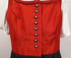 Damendirndl rot/schwarz Gr. XL – Vorschau 3