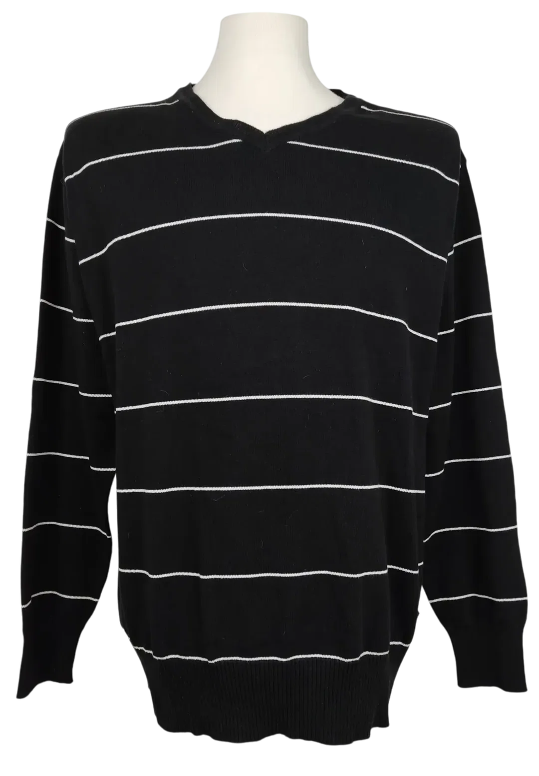 Angelo Litrico C&A Herren Pullover, schwarz/silber - Gr. L - Bild 1