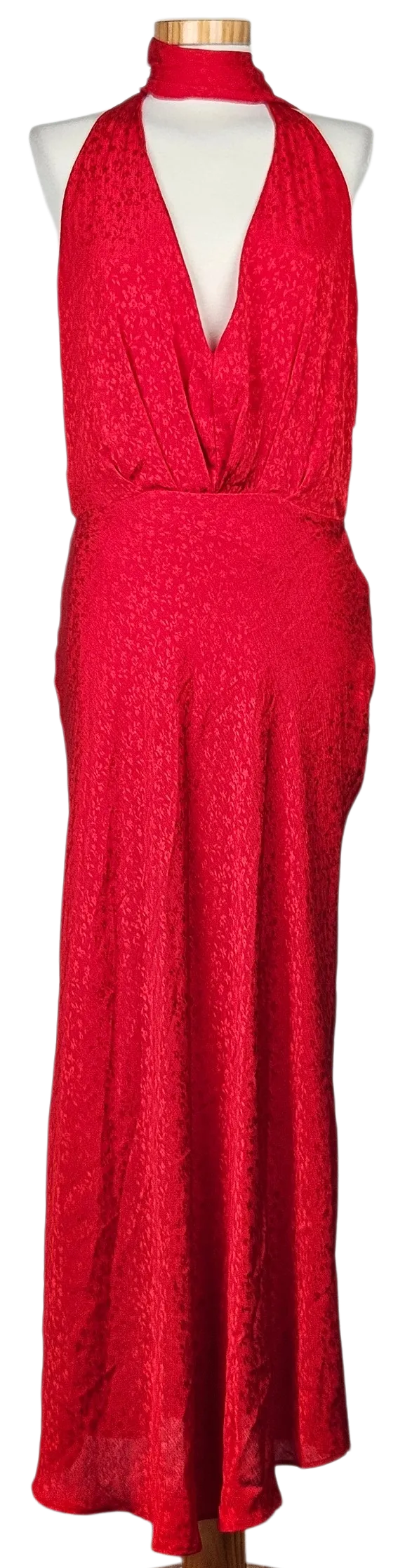 Zara Damen Maxikleid, rot - Gr. L  - Bild 4