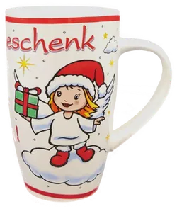 Cepewa Weihnachtstasse gemustert - Bild 1