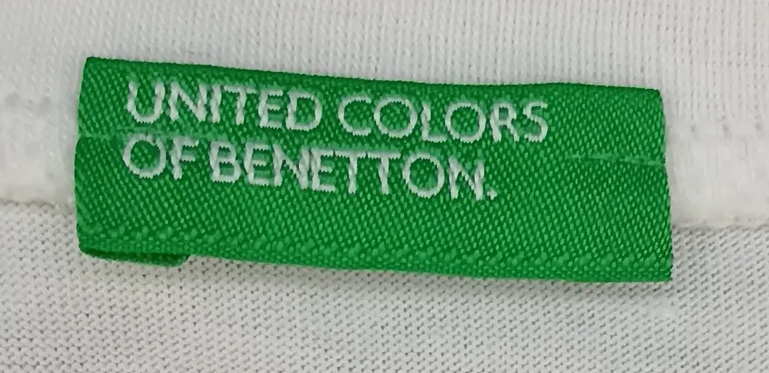 United Colors of Benetton Kindershirt weiß gemustert Gr. 1Y – Bild 3