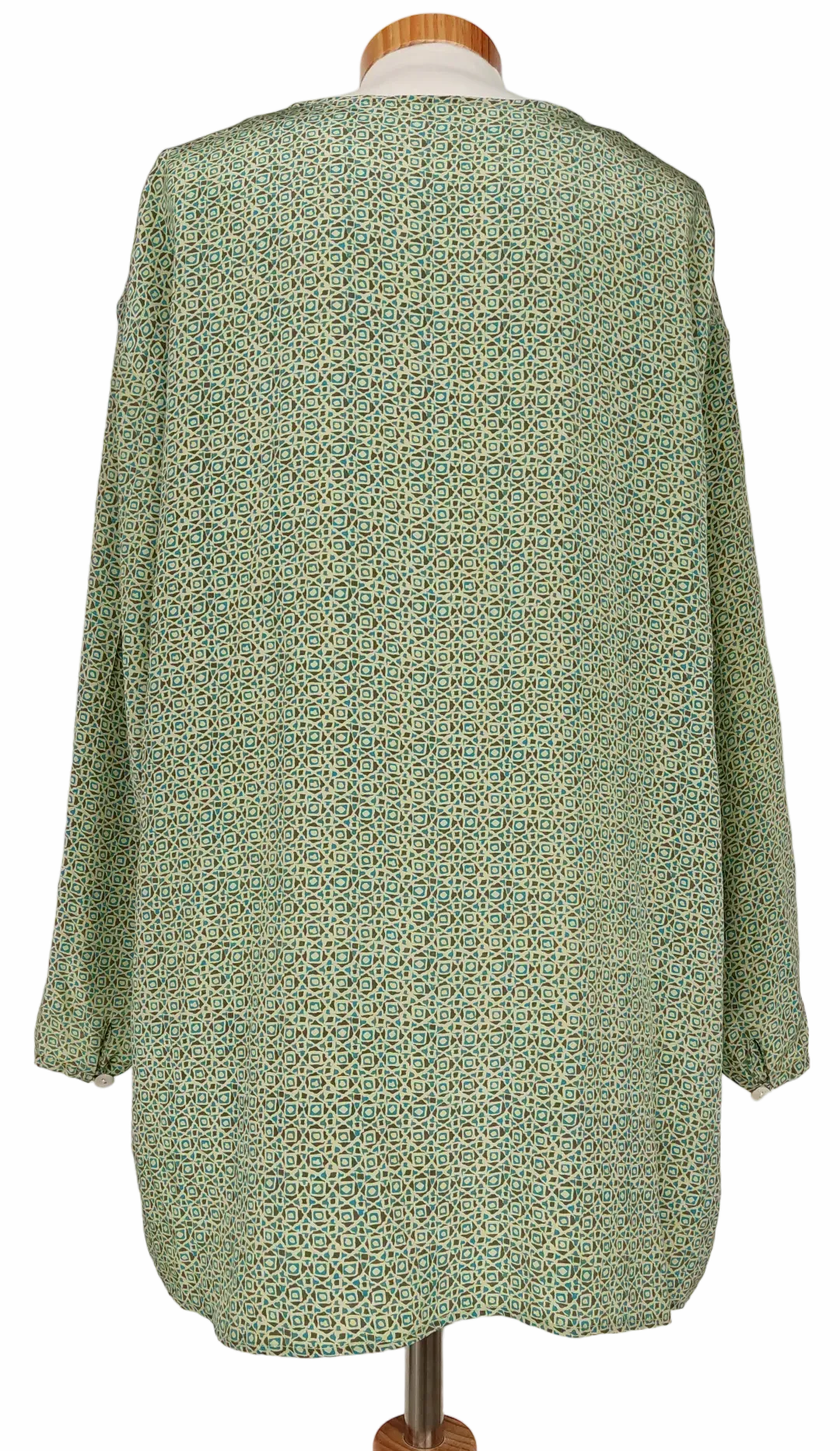 Coordinates Damen Seiden Bluse, grün - Gr. XXXL / 46 – Bild 2