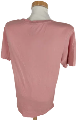 T-Shirt "Jack&Jones", kurzarm mit Rundhalsausschnitt, rosa mit Aufdruck , Größe M – Vorschau 4