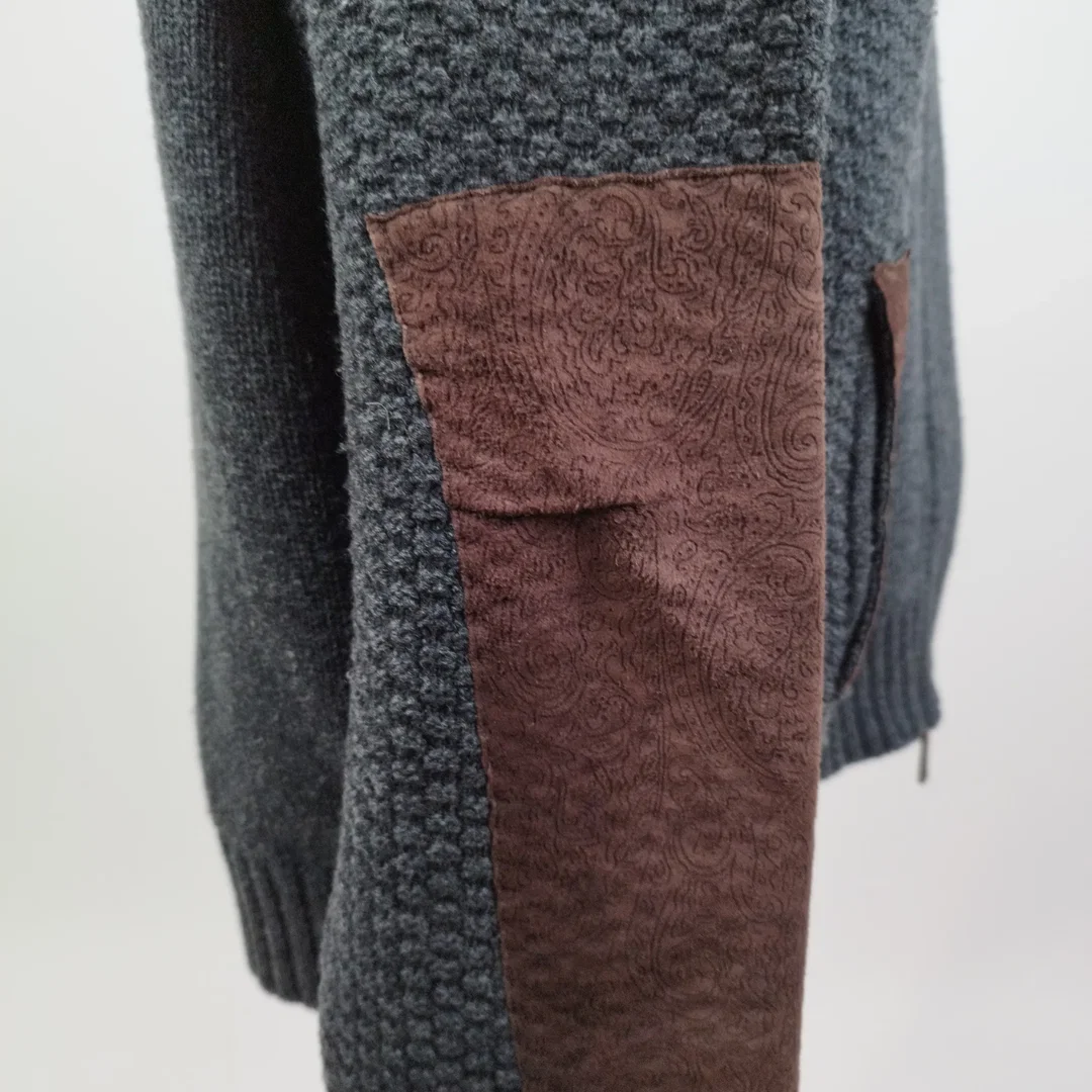 ETRO XL Wolljacke - Gr. XL / 100% Lana Wolle, Ziegenleder und Seide – Bild 5