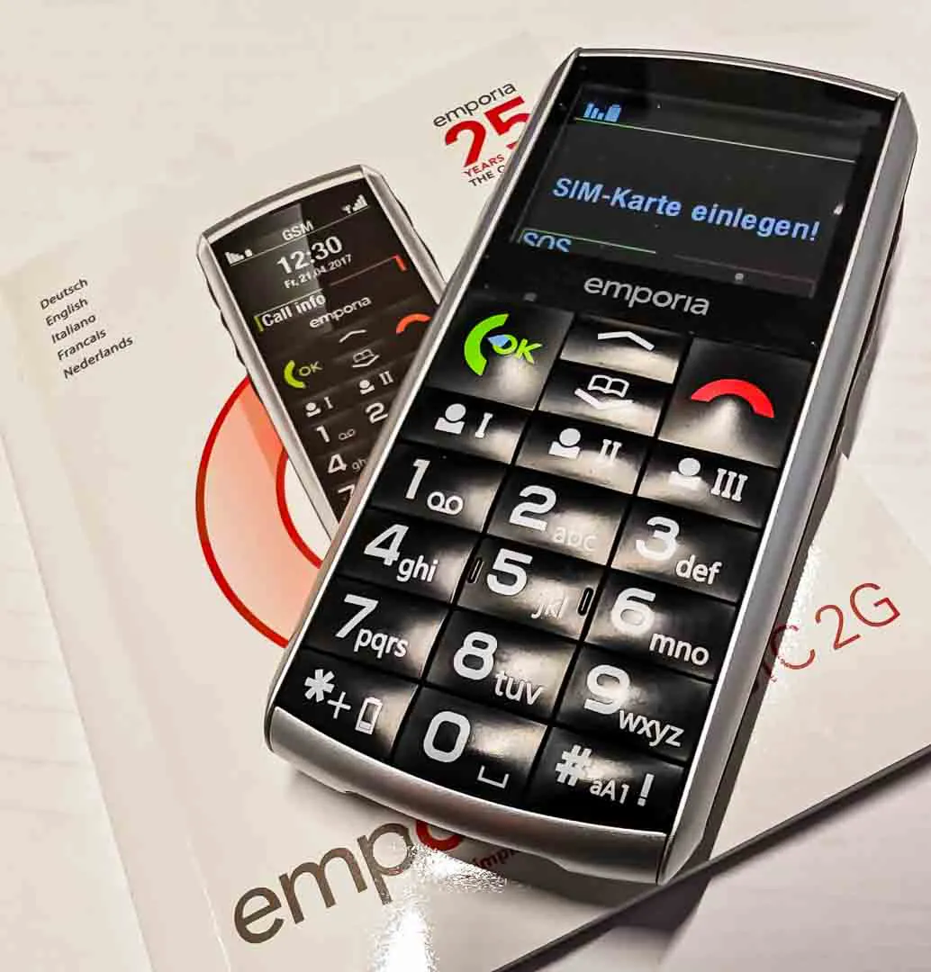 emporia Classic 2G Seniorenhandy mit Ladestation OVP – Bild 3