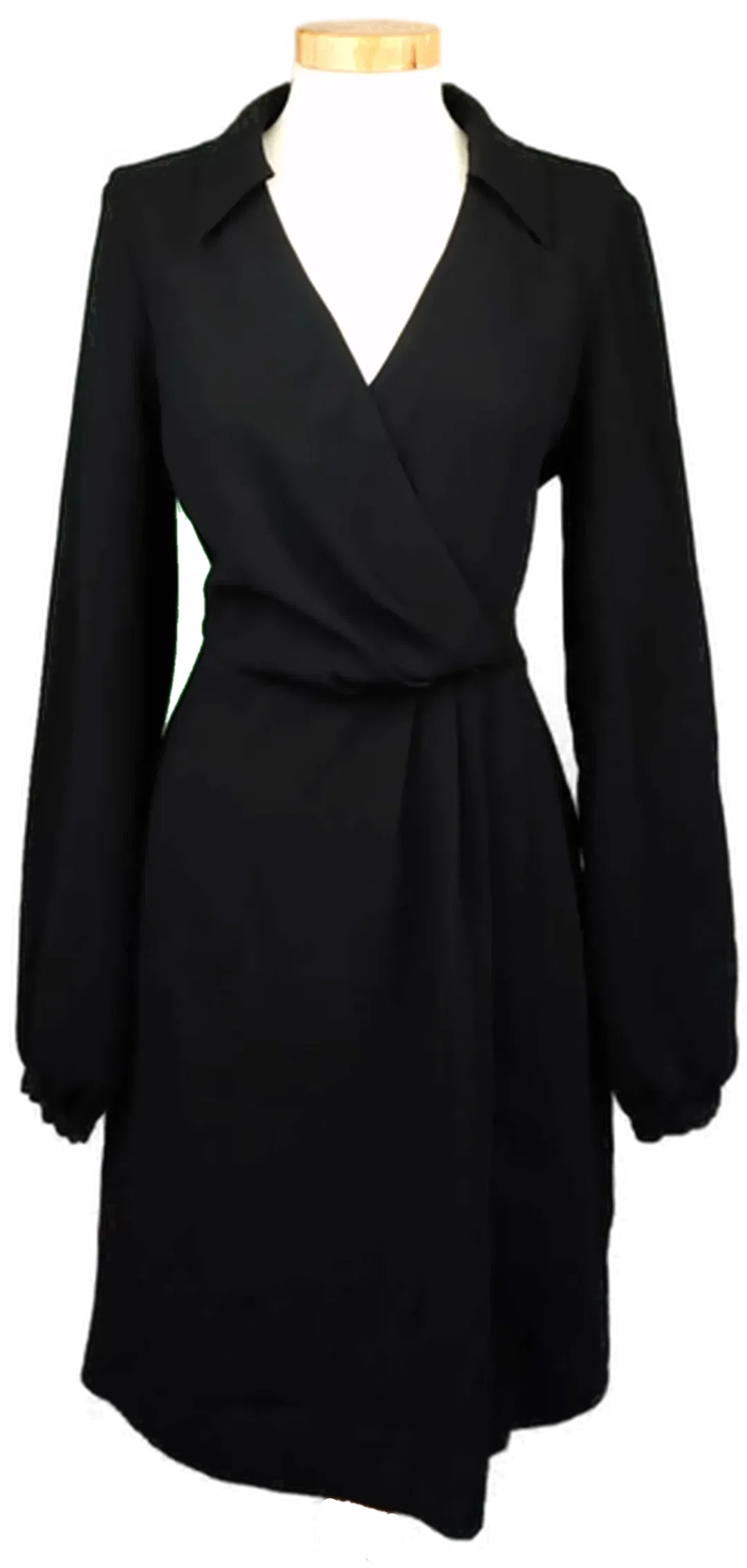 Hallhuber Damenkleid mit Raffung schwarz Gr. M - Bild 1