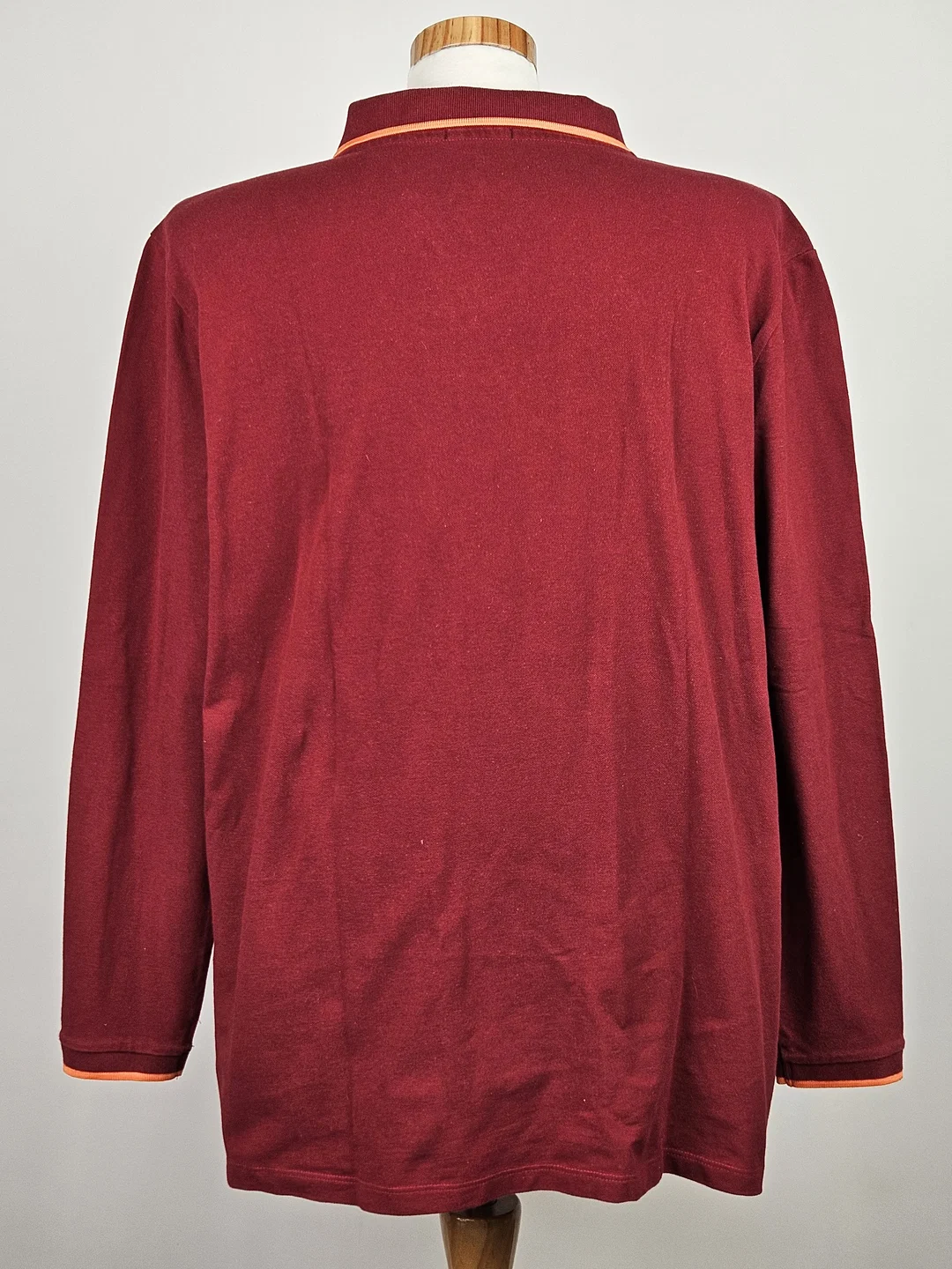 CHIEMSEE Herren Langarm Poloshirt, rot - Gr. XXL  – Bild 3