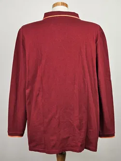 CHIEMSEE Herren Langarm Poloshirt, rot - Gr. XXL  - Bild 3