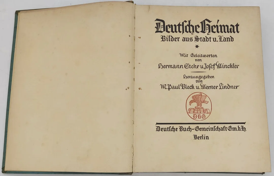Buch  "Deutsche Heimat" Bilder aus Stadt u. Land Band 1 von 1926  – Bild 3