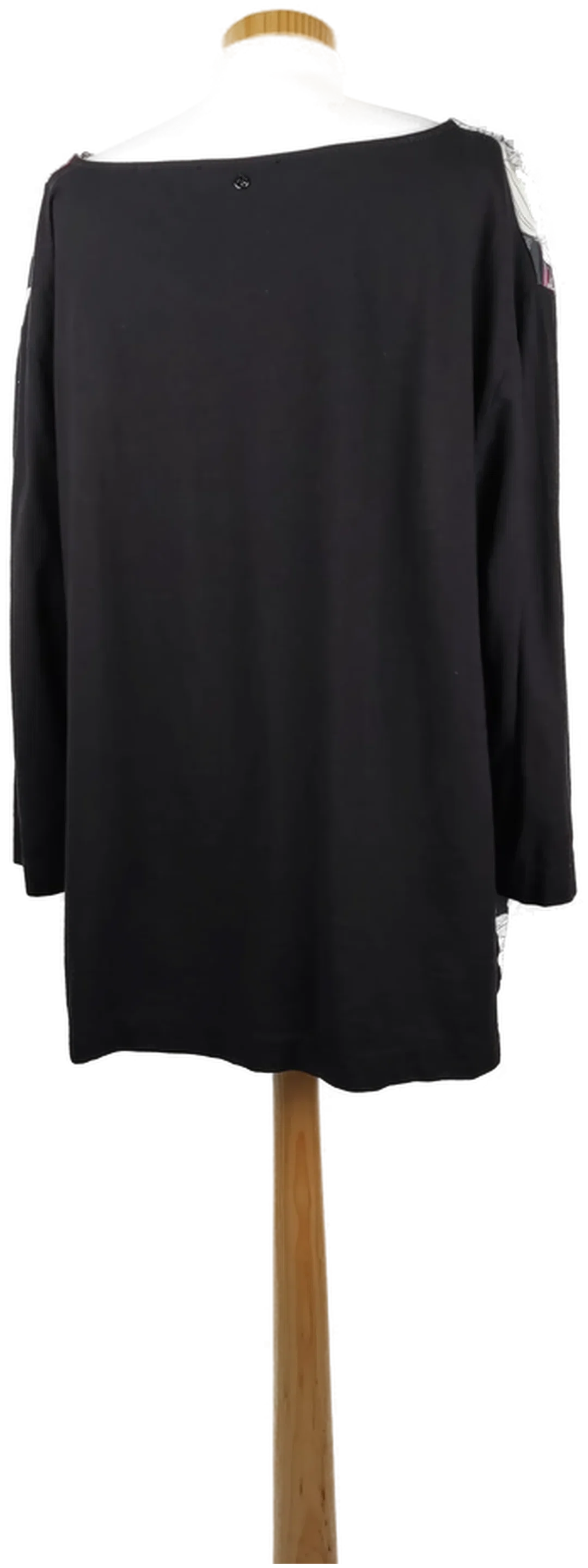 Bonita Damen-Bluse langarm schwarz mit Blumenprint - XXL/44 – Bild 2