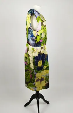 Luisa Cerano Bemustertes Midikleid - Größe 42, Seide, Viskose, Polyester - Bild 2