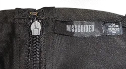 Missguided Damen Stretch-Minikleid schwarz Gr. XXS - Bild 3