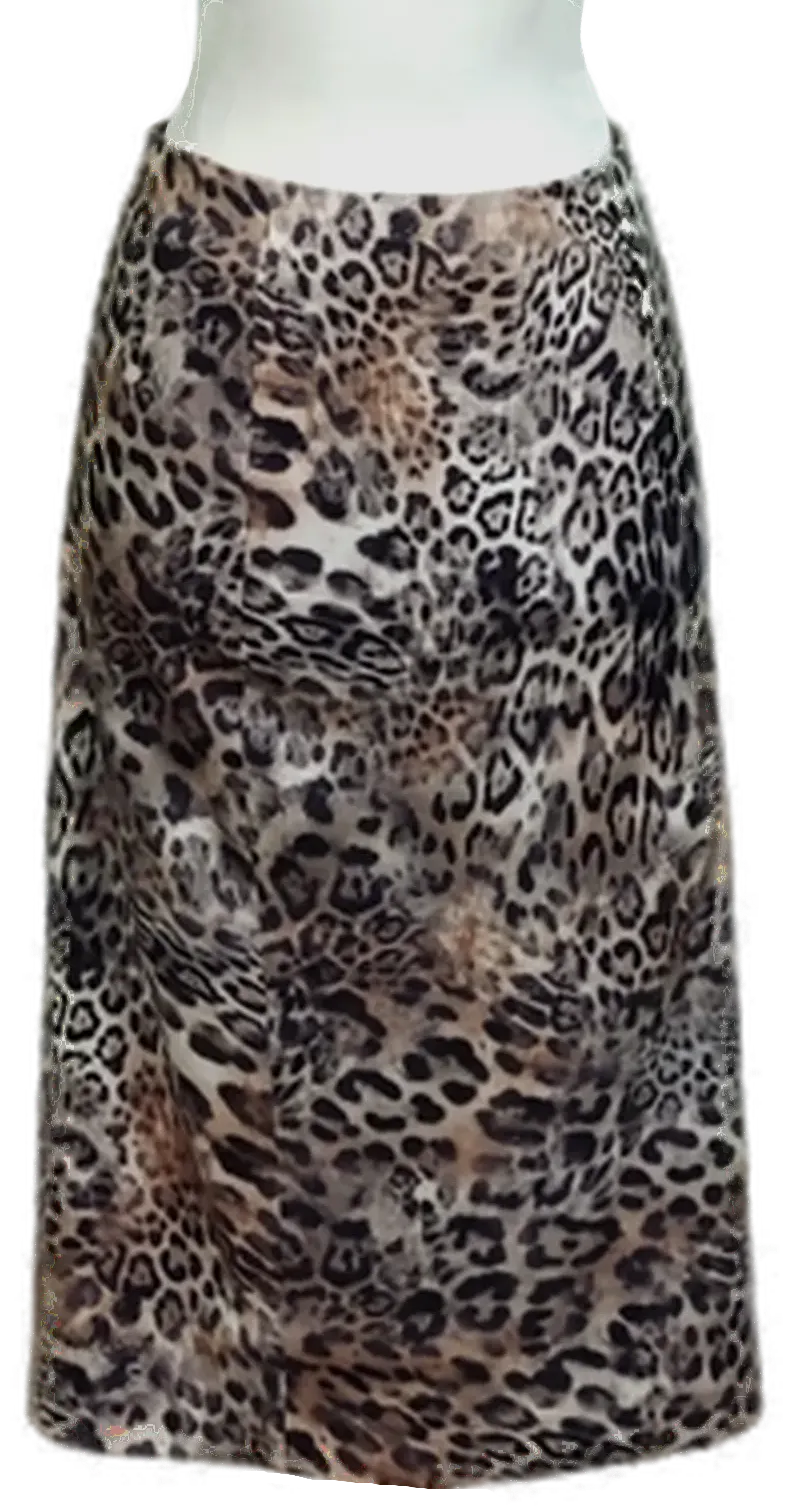 Marc Cain Damen Midikleid mit Leopardenprint in Braun/Beige, Gr. 36 - Bild 4