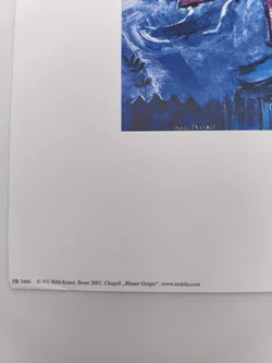 Hochwertiger Kunstdruck (Tushita 2002), "Blauer Geiger" - Marc Chagall – Vorschau 2