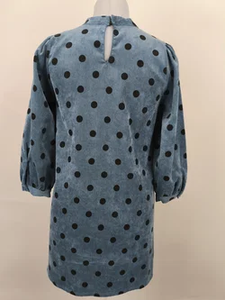 ZARA, Kleid Samt, Gr. S - Bild 5