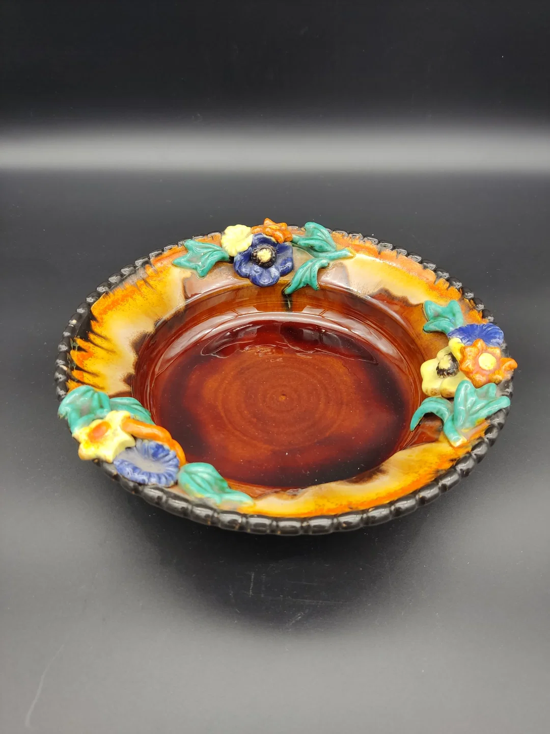 Vintage Obstschale aus Keramik  - Bild 4