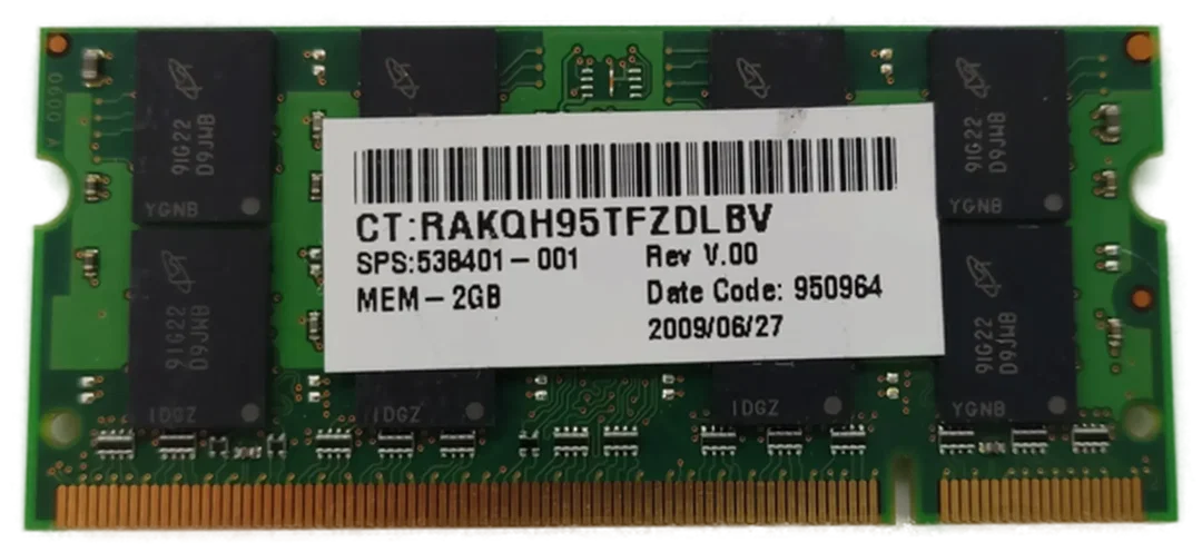 Micron 2GB DDR2 2Rx8 PC2-8400S-666-13-ZZ Arbeitsspeicher Laptop / RAM  – Bild 2