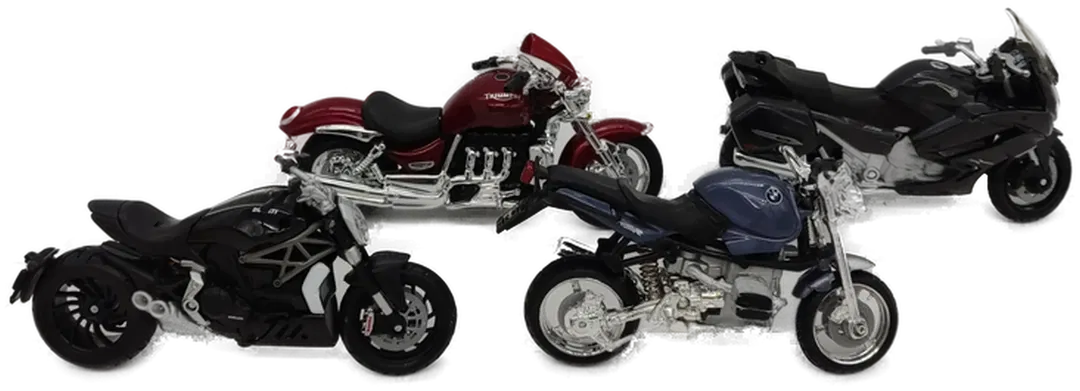 BURAGO Motorradmodelle 1:18 - 4 Stück - Bild 4