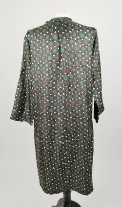 'S MaxMara Midikleid bemustert - Gr. 40 / 100% Seide – Vorschau 3