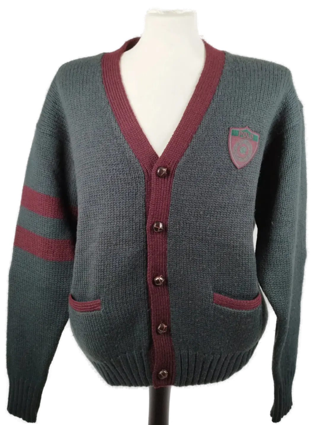 Ralph Lauren Polo Cardigan - Gr. L / 100% Wolle - Bild 4
