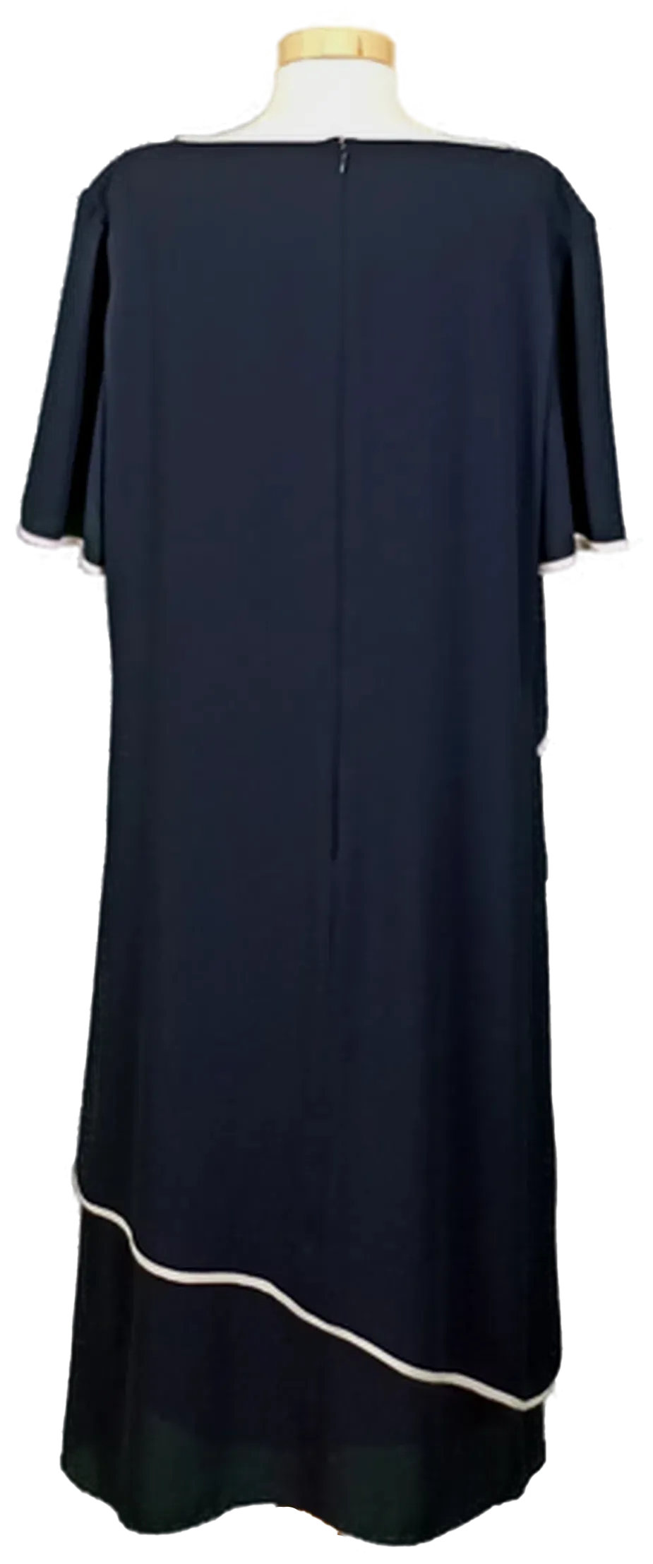 Hermann Lange Damen Midikleid dunkelblau Gr. 46 – Bild 2