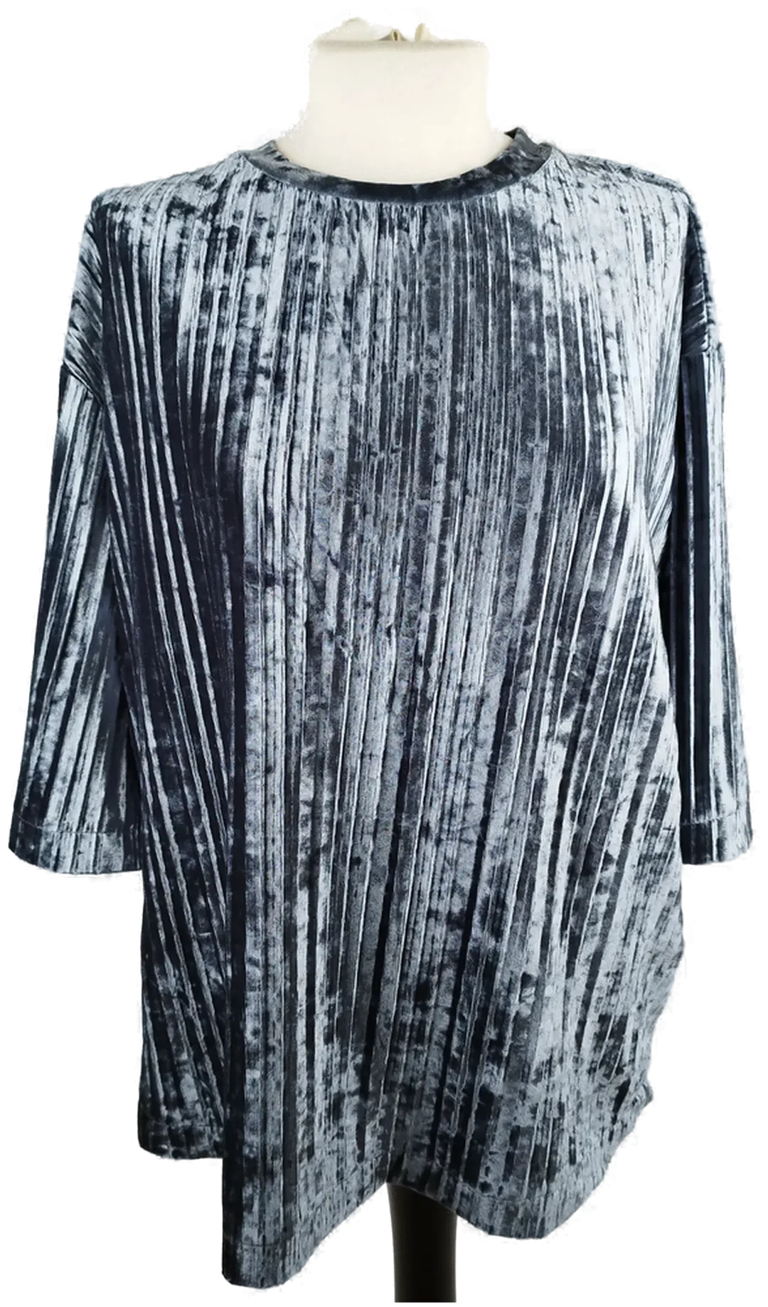 MANGO T-Shirt im schimmerndem Look - Gr. S  - Bild 4