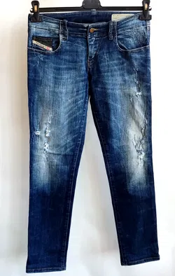 DIESEL Damen Stretch Jeans Super Slim Skinny blau Gr. W28 L32 - Bild 1
