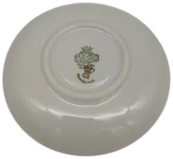 Espressoset aus Porzellan – Tasse mit Unterteller, Graf von Henneberg, Ilmenau, gebraucht mit Schönheitsfehler - Bild 5