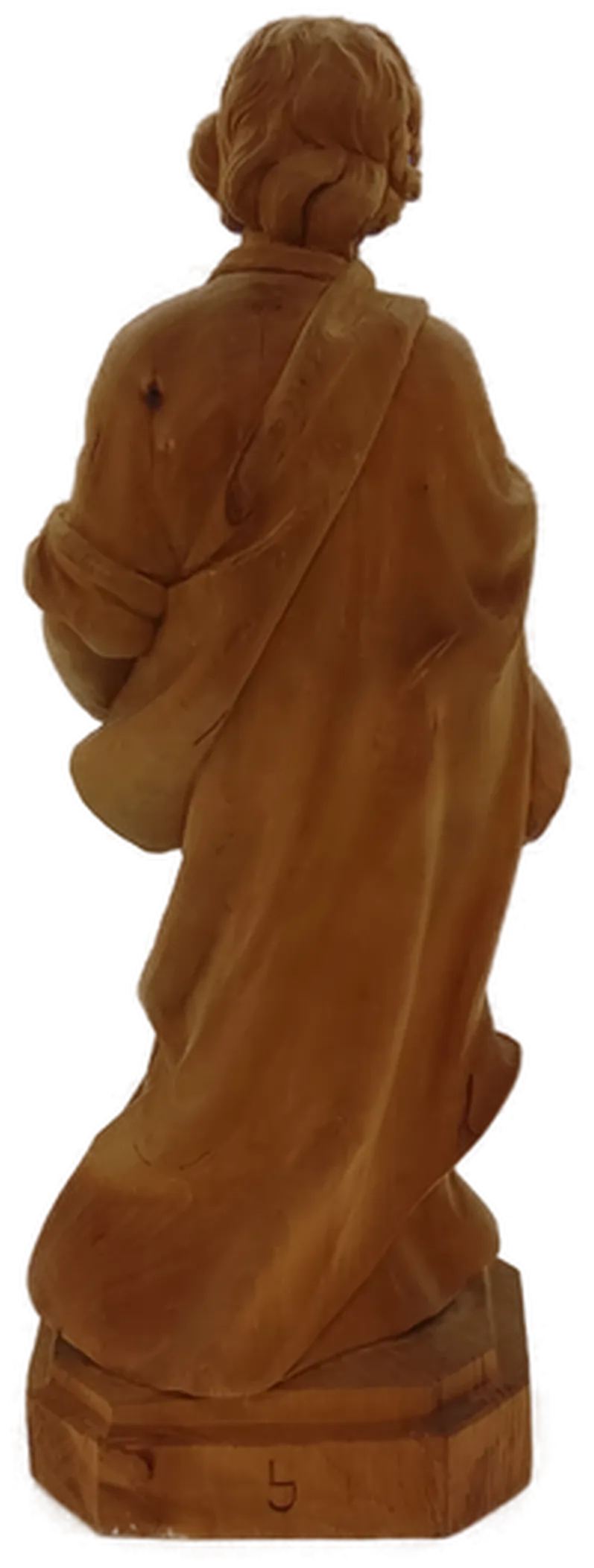 Heiligenfigur Hl. Josef als Handwerker aus Holz – Bild 3