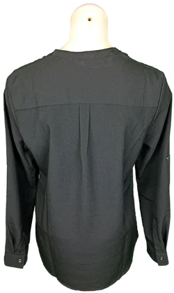 Calvin Klein Damenbluse schwarz/transparent schwarz Gr. M – Vorschau 2