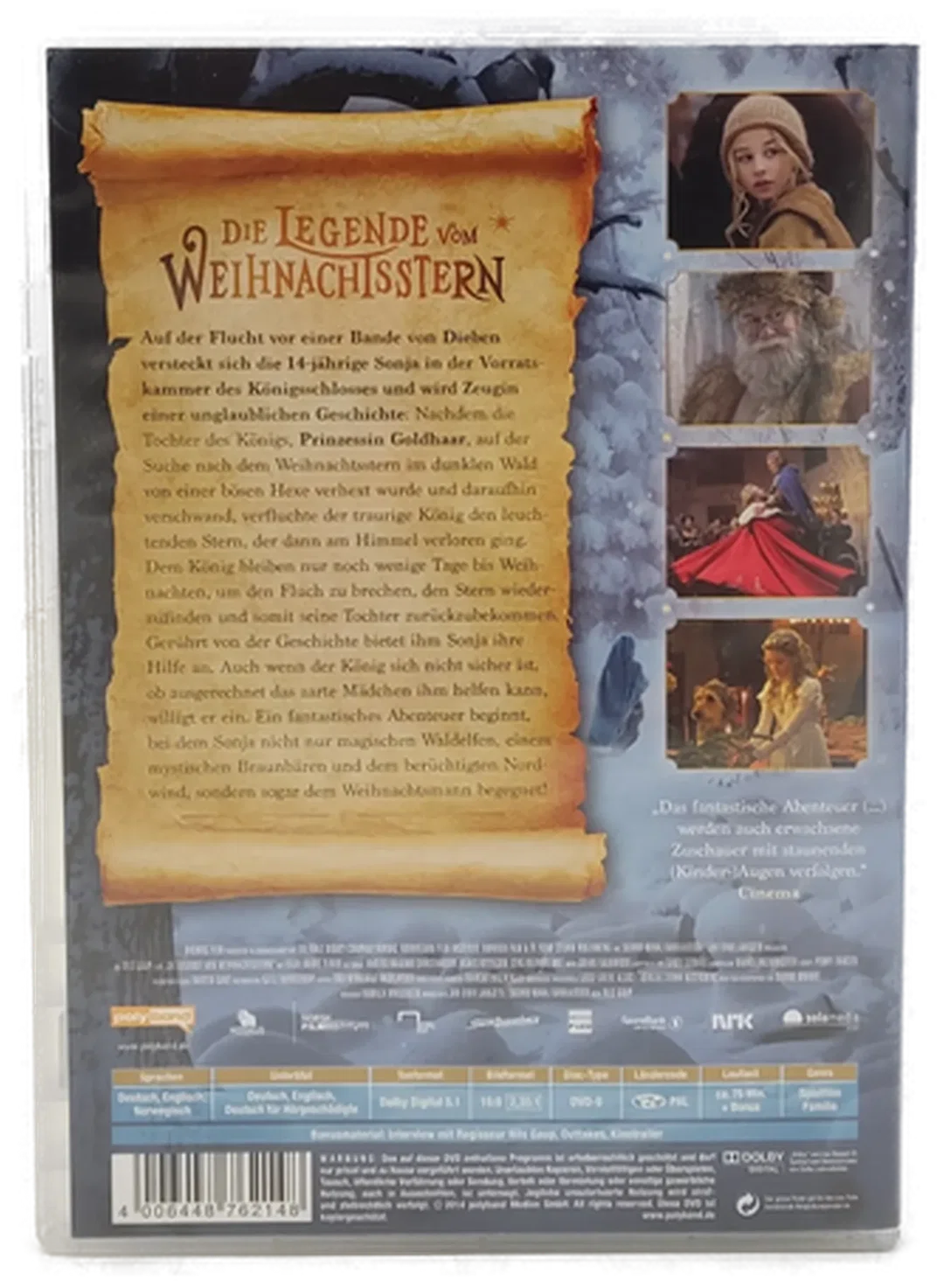 DVD "Die Legende vom Weihnachtsstern" mit Anders Baasmo Christiansen und Agnes Kittelsen – Bild 2