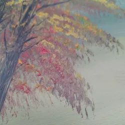 Öl-Malerei einer Landschaft - Bob Ross Technik / ohne Bilderrahmen! - Bild 4