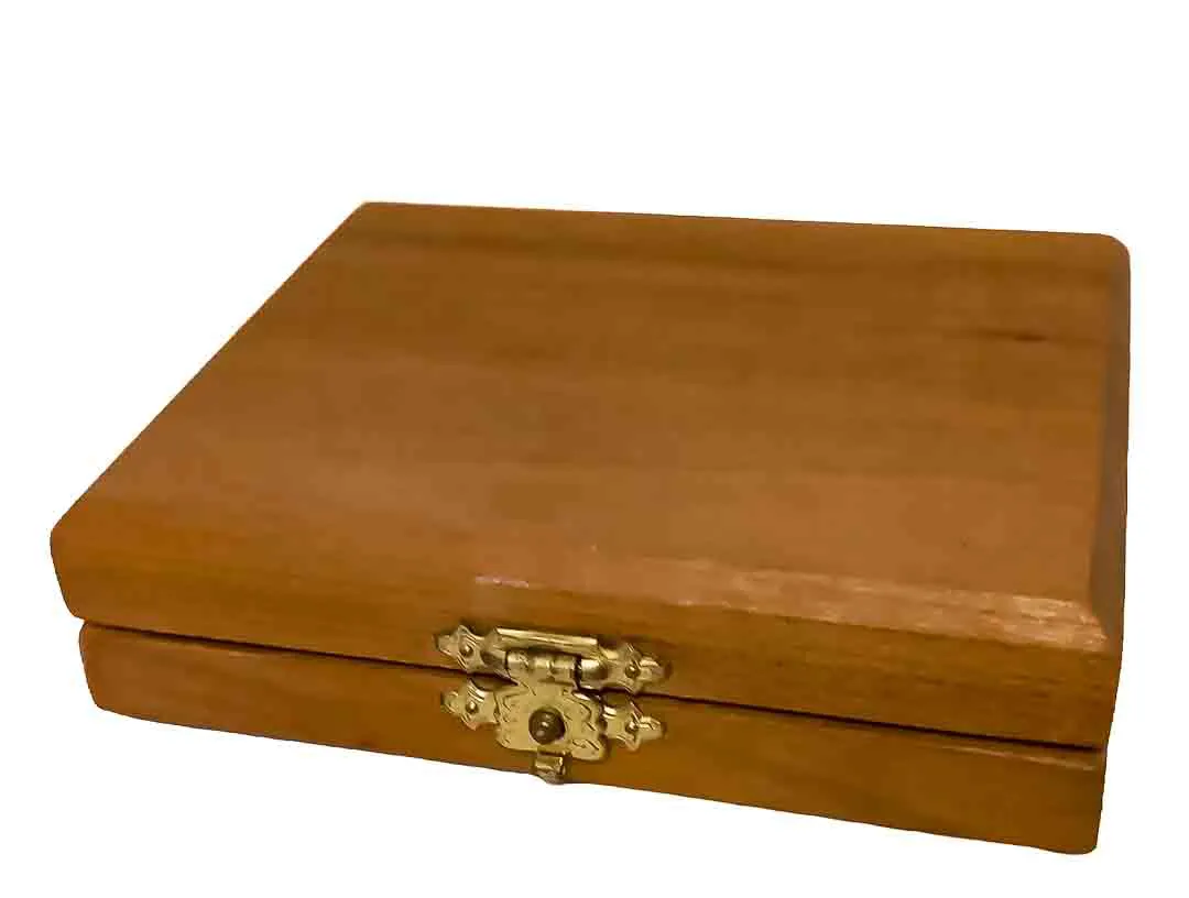 Taschensonnenuhr im Holzkästchen mit Kompass – 9 × 7,2 cm – Bild 2