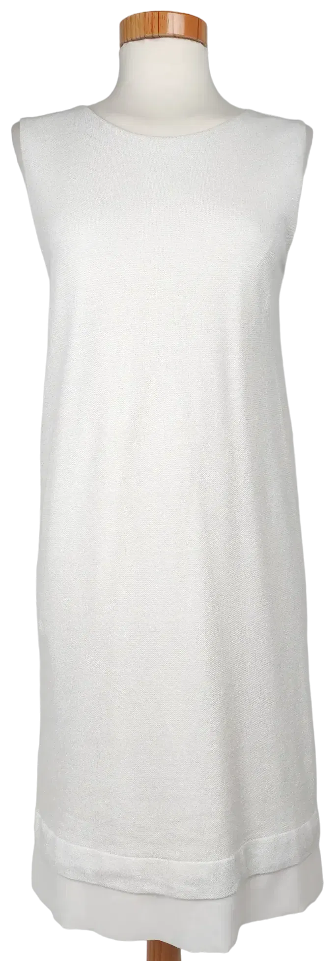 Esprit Damen Midikleid, weiß/silber - Gr. S - Bild 4