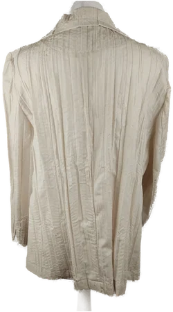 Sonstige Damen Blazer Beige Baumwolle Bestickt | Sommerleicht – Vorschau 3