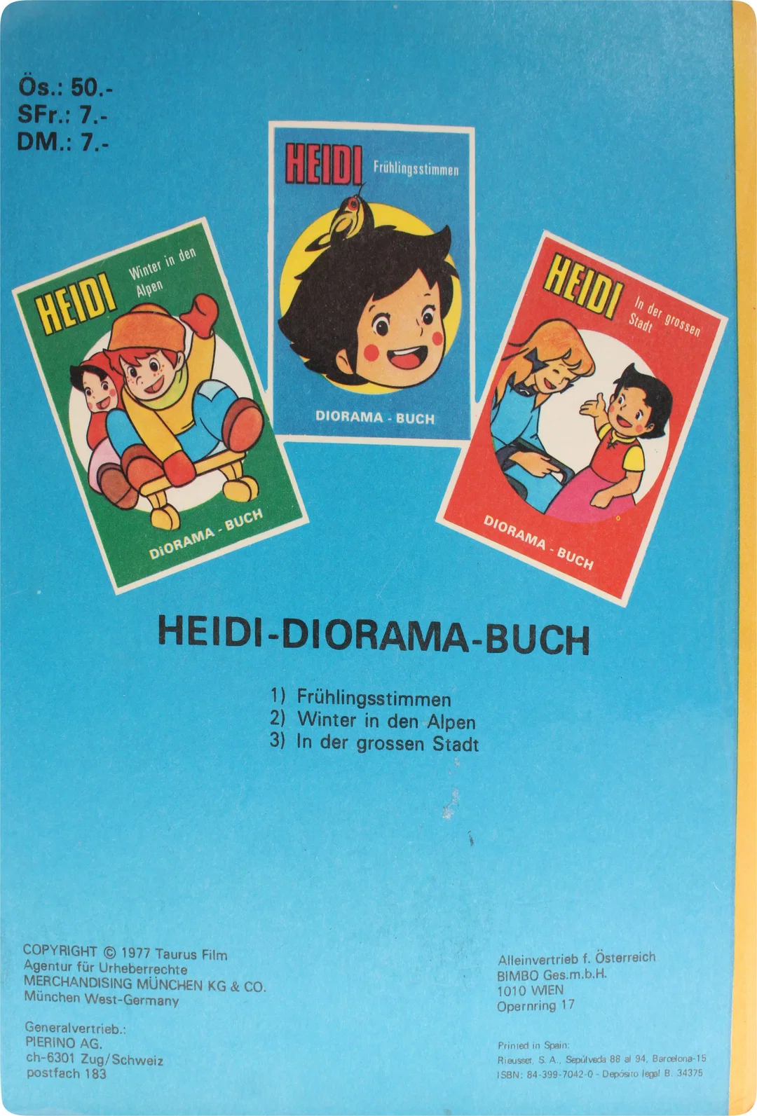 Buch Heidi Diorama 1 – Frühlingsstimmen (1977) – Bild 2