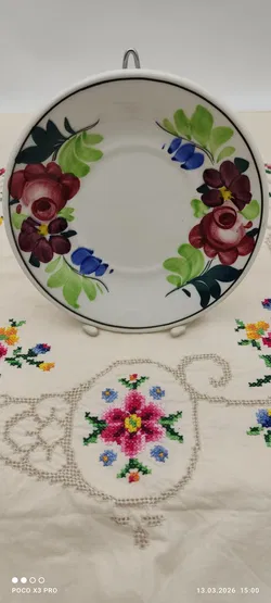 Kleiner Teller Lilien Porzellan Wilhelmsburg 'Alpenflora' | Vintage-Schatz - Bild 1