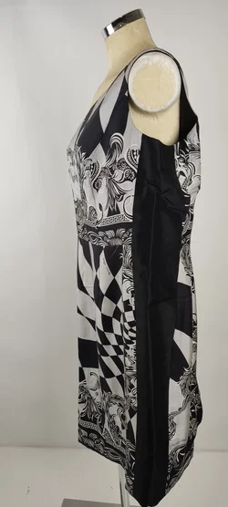 Versace Midikleid Asymmetrisch Seide One-Shoulder | Party-Ikone - Bild 4